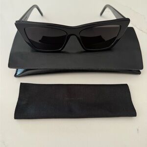 Saint Laurent Black Cat-Eye Sunglasses